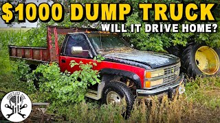 $1000 Chevy Dump Truck REVIVAL! Will it Run & Drive Home??