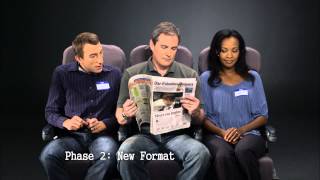 Columbus Dispatch New Format Testing: Airplane Seat Test