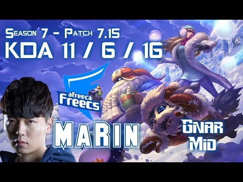 AFs MaRin GNAR vs LUCIAN Mid - Patch 7.15 KR Ranked