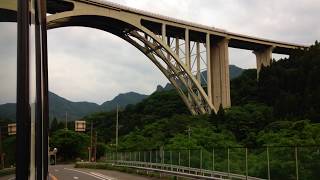 一台もいない..薄気味な碓氷峠をJRバスで窓開走行  (軽井沢→横川)