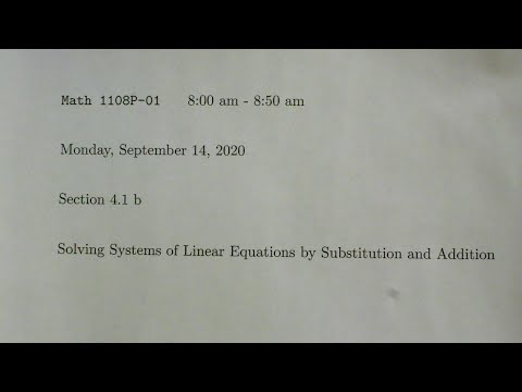 Math 1108P-01 Class on Monday, September 14, 2020