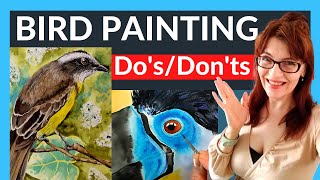 How To Paint A Bird In Watercolor (use THESE Do