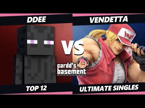 Cardd's Basement Top 12 - DDee (Steve) Vs. Vendetta (Terry, Ken, Ryu) SSBU Ultimate Tournament