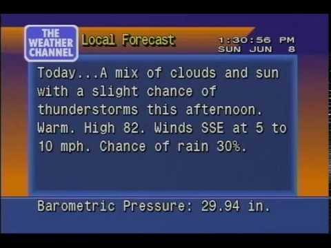 Real Weatherstar 4000 - June 8 2014 1:28pm - Reading, PA