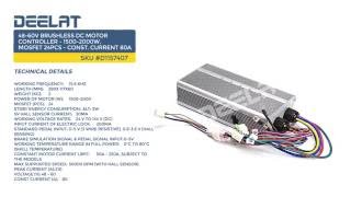 48-60V Brushless DC Motor Controller - 1500-2000W, MOSfet 24pcs - Const. Current 80A