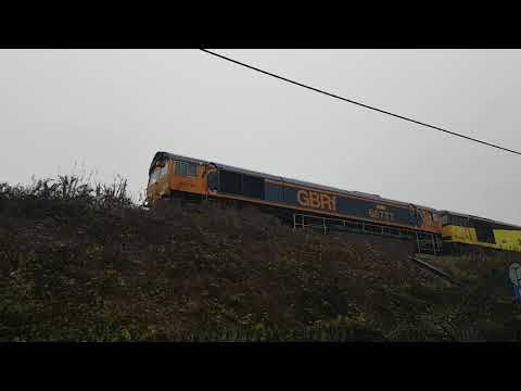 66777 and 60085 at Northwich Cheshire 8th November 2020