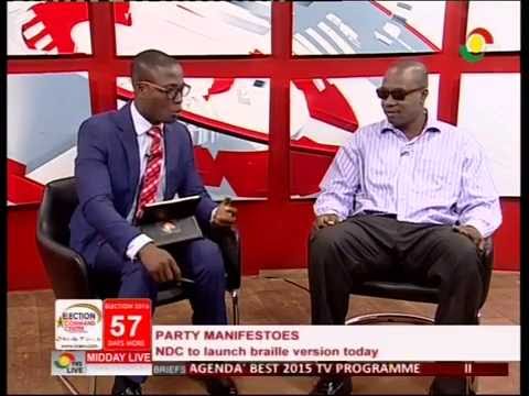 NDC to launch the braille version of manifesto today - 10/10/2016