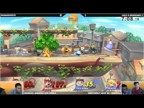 BLXII | Luck & Redeemer Z vs BlazingPasta & Summerhays - Winners Qtr Finals - Sm4sh Doubles