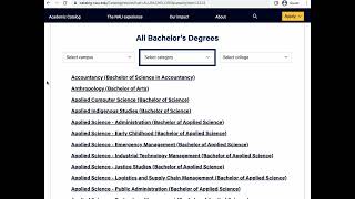 Academic Catalog - NAU Academic Advising