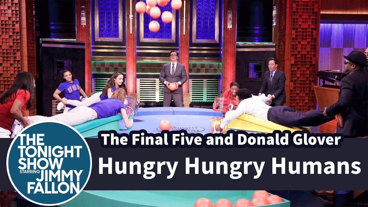 Hungry Hungry Humans with the Final Five and Donald Glover - YouTube