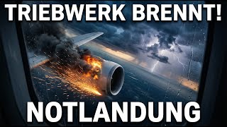 FEUER am Triebwerk! ? Die härteste Notlandung (Wing View)