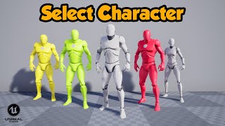 Character Select Menu | Unreal Engine 4/5 Tutorial