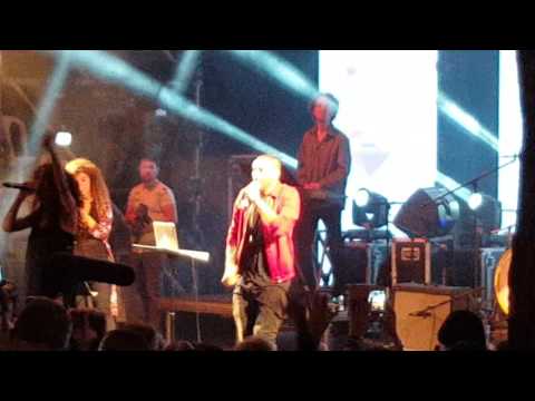 Tamer Nafar in Haifa celebrating victory over the Fascists