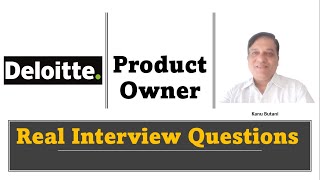 Deloitte⭐ product owner interview questions and answers I product owner interview questions