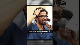 Ritik Sir Se Height Match Karli 😂#ritiksir #physicswallah