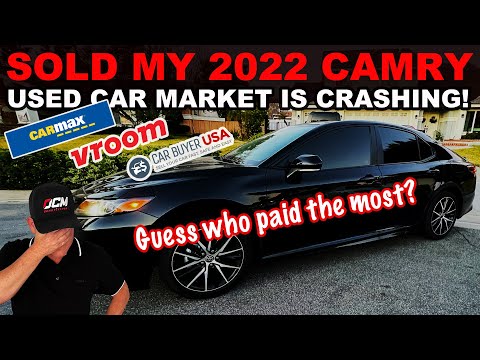 SOLD MY 2022 CAMRY! WHO PAID THE MOST? CARMAX, VROOM, CARBUYERUSA?