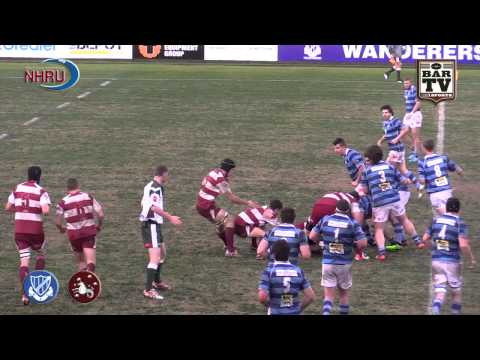 2015 NHRU Round 13 Premier 2 Highlights - Wanderers v University