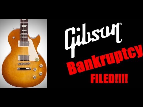 Gibson FILES for BANKRUPTCY!  And the CEO is...