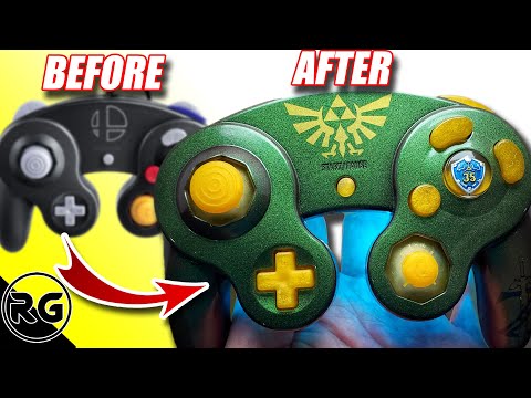 Making the 35th Anniversary Legend of Zelda controller Nintendo DIDNT - Gamecube Controller Mod