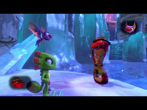 Yooka Laylee - Glitterglaze Glacier [First 10 Minutes] - Gameplay PC