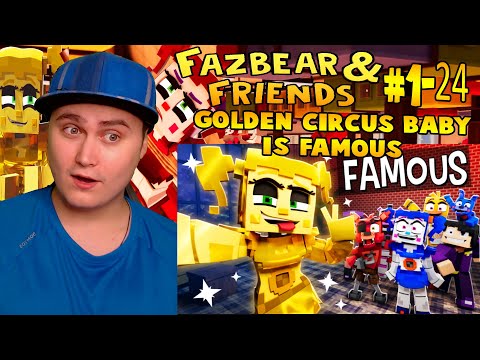GOLDEN CIRCUS BABY IS FAMOUS! ⭐- Fazbear and Friends SHORTS #1-24 Compilation | Reaction