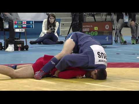 SAMBO WC 2016 82kg  KUTSIA NIKO GEO   KIRYUCHIN SERGEY RUS