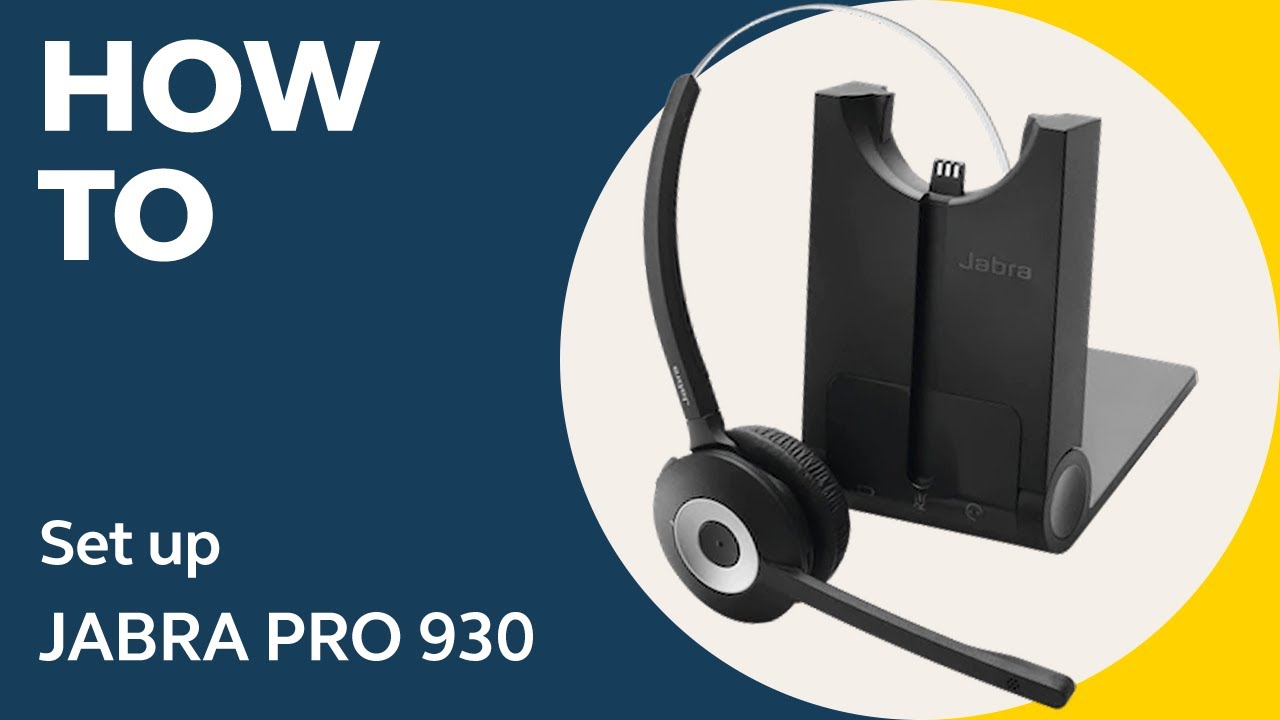 Get started with your Jabra Pro 930 MS | Jabra Support Get started with your Jabra Pro 930 MS | Jabra Support