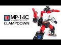 KL變形金剛玩具分享43 MP 14C 取締 第三方貼紙 Masterpiece Clampdown Reprolabels