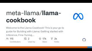 GitHub - meta-llama/llama-cookbook: Welcome to the Llama Cookbook! Thi