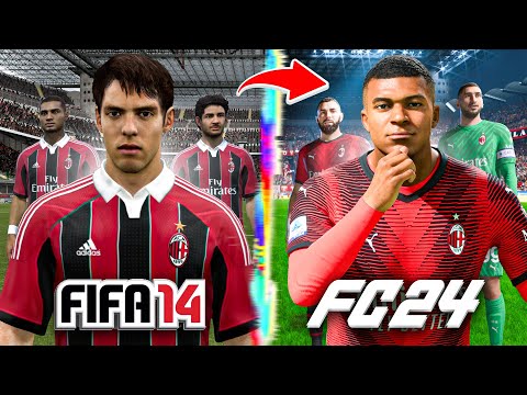 I Rebuild AC Milan From FIFA 14 to FC 24!