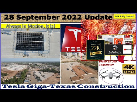 Electrifying changes & Progress Everywhere on my 28 September 2022 Flight over Giga Texas! (07:55AM)