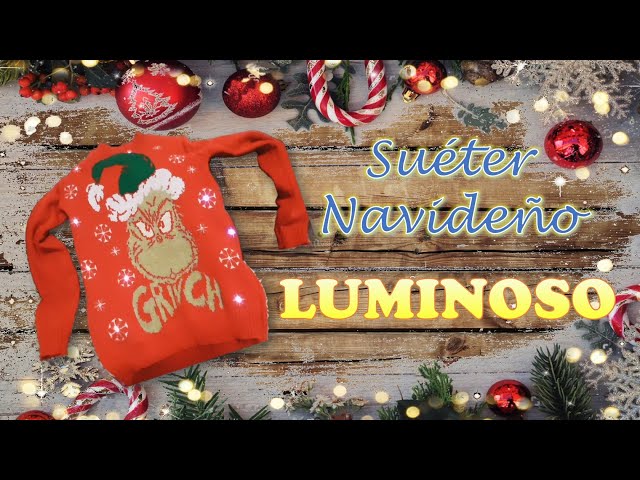 Vídeo relacionado con JOYIN Suéter Feo de Navidad para Mujer con Luces LED que se Iluminan Suéter de Navidad con Bombillas Integradas Jersey Novedoso para Diversión en Fiestas, Negro, XL