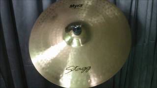 Video thumbnail for Stagg Myra Rock Crash 19" - BATERACLUBE.com.br by Batera Clube Drum Shop