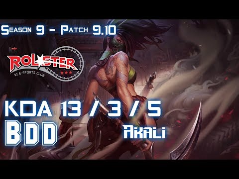 KT BDD AKALI vs LULU Mid - Patch 9.10 KR Ranked