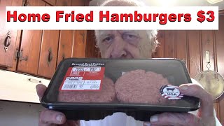 $3 Hamburgers Fried at Home