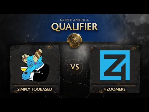 simply TOOBASED vs 4 Zoomers Game 3 - TI10 NA Qualifiers: Upper Bracket R2 w/ Lyrical & Fear