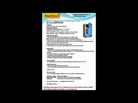Medical Refrigerator/ Freezer Systems
