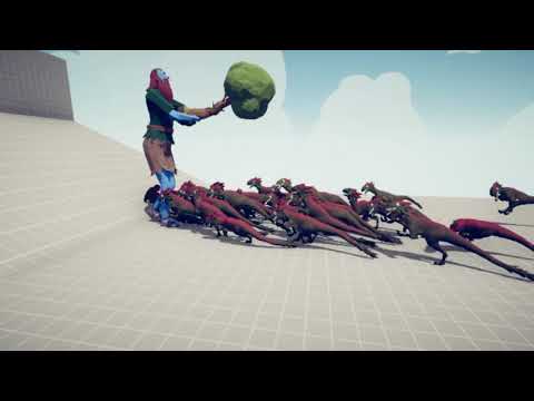 40 Raptor vs Giants in Totally Accurate Battle Simulator