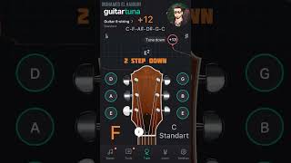 Download lagu C Standard Tuning  ( C-F-A♯-D♯-G-C ) - Using GuitarTuna Free mp3