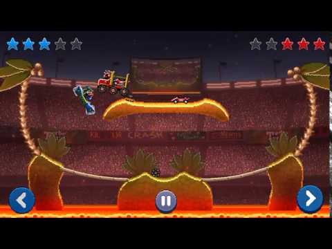 Drive Ahead! Replay: Voiture préhistorique vs. Porte-voitures.