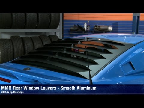 Mustang MMD Rear Window Louvers - Smooth Aluminum (05-14 All) Review