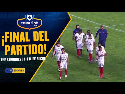 ¡Final del partido! The Strongest y Universitario de Sucre empataron a un tanto por lado