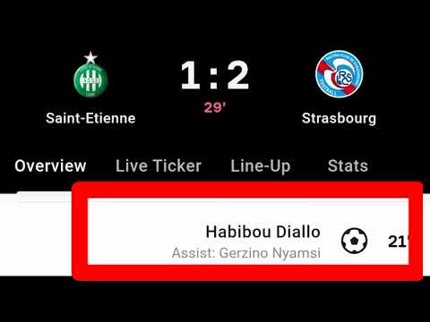 Habibou Diallo Goal Vs Saint-Etienne | Saint-Etienne Vs Starsbourg | 1-2 |