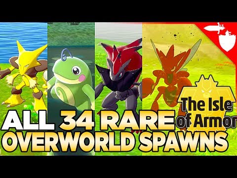 All 34 Rare Overworld Spawns in Isle of Armor - Pokemon Sword and Shield DLC