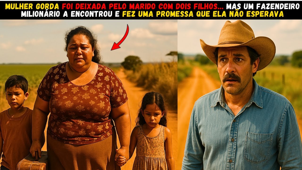 MULHER GORDA FOI DEIXADA PELO MARIDO COM DOIS FILHOS… MAS UM FAZENDEIRO MILIONÁRIO A ENCONTROU