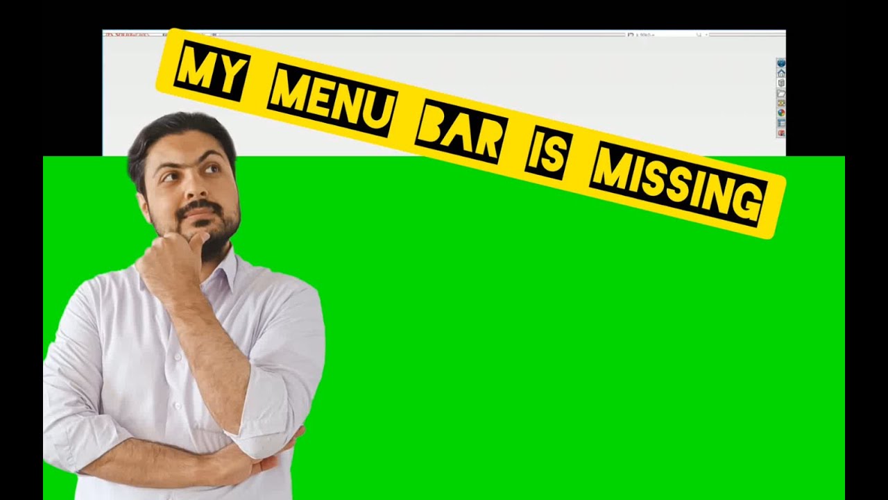 What to do when the menu bar disappears