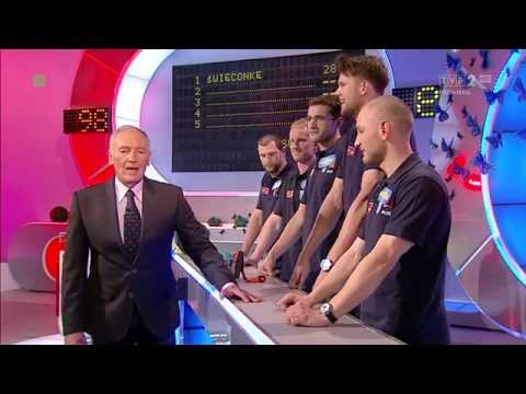 Christmas Family Party with handball players