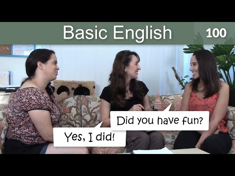 Lesson 100 👩‍🏫Basic English with Jennifer - Questions in the Simple Past