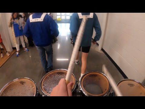 CJHS drumline peprally (Tenor cam)