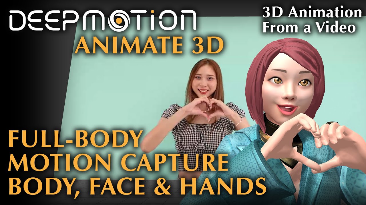 DeepMotion: Markerless Motion Capture | Full-Body + Face + Hand Tracking From a Single Video